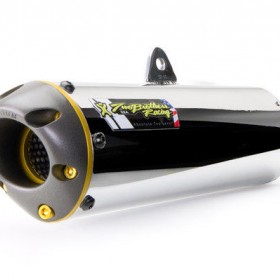 TWO BROTHER RACING M6 ALUMINUM FULL EXHAUST FOR KAWASAKI KLX110/L (2002-2022) PART # 005-2970104M