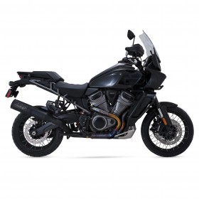 VANCE & HINES ADVENTURE HI-OUTPUT 450 BLACK EXHAUST FOR HARLEY-DAVIDSON PAN AMERICA MODELS 2021 PART # 46533