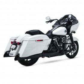VANCE & HINES BACKSLASH 450 BLACK SLIP-ONS EXHAUST FOR HARLEY-DAVIDSON TOURING MODELS 2017-2022 PART # 46764