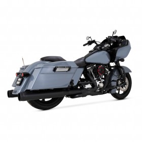 VANCE & HINES POWER DUALS BLACK EXHAUST FOR HARLEY-DAVIDSON TOURING MODELS 2017-2023 PART # 46371