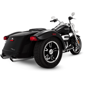 VANCE & HINES TWIN SLASH CHROME SLIP-ONS EXHAUST FOR HARLEY-DAVIDSON FREEWHEELER MODELS 2015-2016 PART # 16798