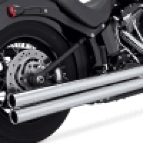 VANCE & HINESBIG SHOTS CHROME LONG EXHAUST FOR HARLEY-DAVIDSON SOFTAIL MODELS 2012-2017 PART # 17323