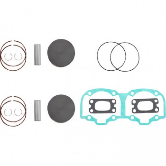 WISECO PISTON KIT WITH GASKETS - 76.00 MM - 505F ENGINE TYPE - SKI-DOO # SK1375 WISECO PISTON KIT WITH GASKETS - 76.00 MM - 505F ENGINE TYPE - SKI-DOO # SK1375