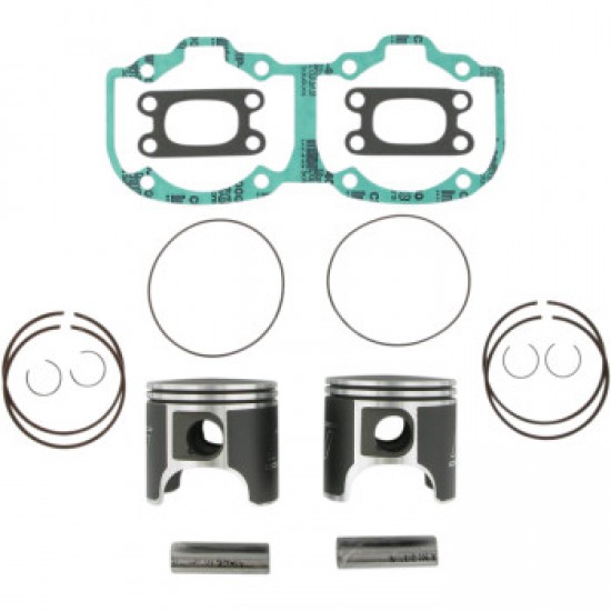 WISECO PISTON KIT WITH GASKETS - 76.50 MM - 505F ENGINE TYPE - SKI-DOO # SK1376 WISECO PISTON KIT WITH GASKETS - 76.50 MM - 505F ENGINE TYPE - SKI-DOO # SK1376