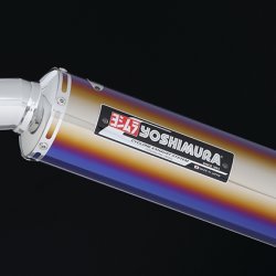 Yoshimura Japan Bolt-On Titanium Blue cover Exhaust For Honda CB400SB/SF #110-445-5482B