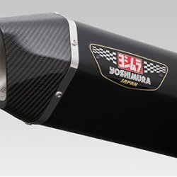 Yoshimura Japan Slip-On Metal Magic cover Carbon end Exhaust For Kawasaki Ninja ZX-14R 2012 #180-214-L02G1