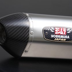 Yoshimura Japan Slip-on R-77J Stainless cover Carbon end Exhaust For Suzuki GSX-S750 #110-150-5W50